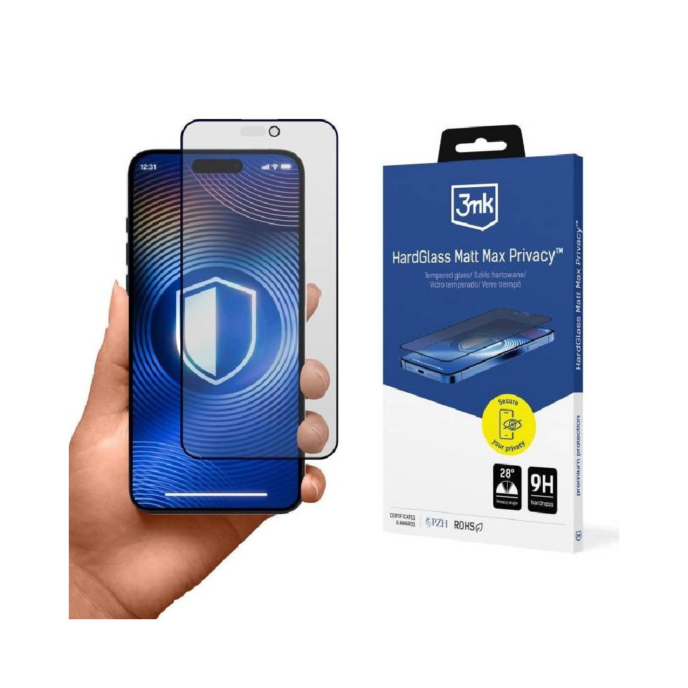 Film de protection 3MK HardGlass pour iPhone 17 Pro Max