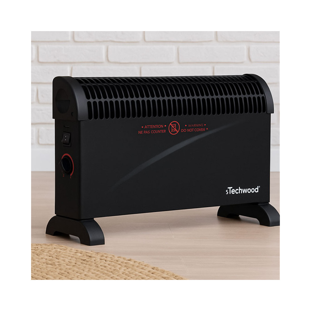 Chauffage Convecteur TECHWOOD 2000W / TCG-2046C / NOIR