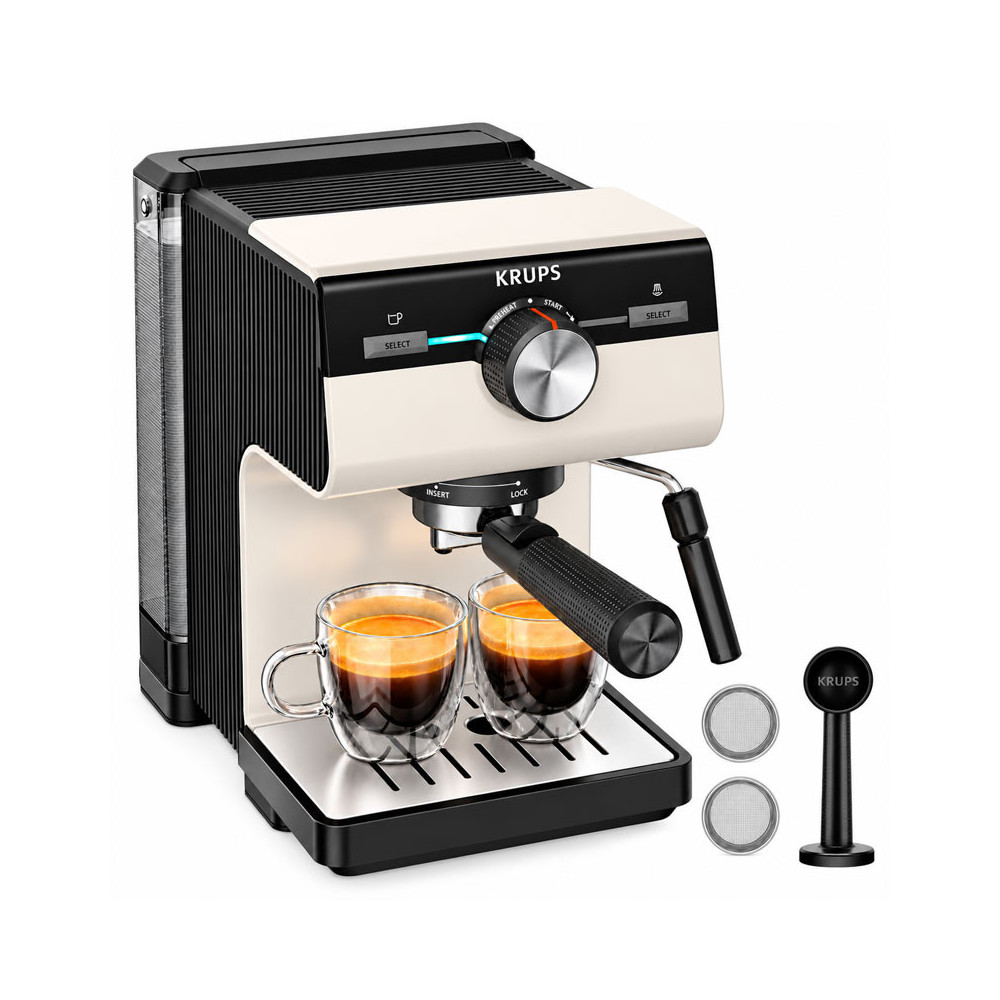 Machine à Café Expresso KRUPS Authentic 2 Litres / XP381B10 / Gris