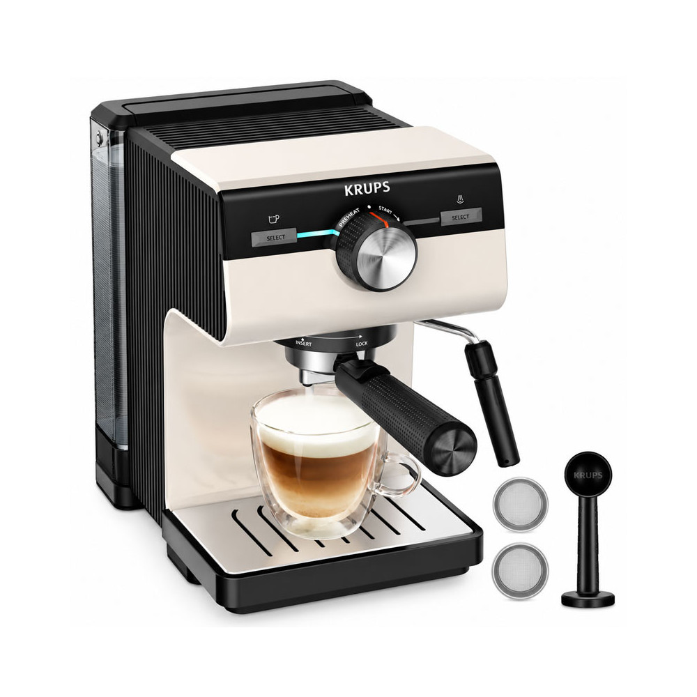 Machine à Café Expresso KRUPS Authentic 2 Litres / XP381B10 / Gris
