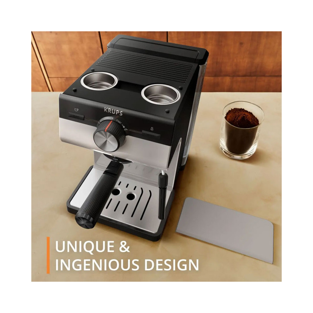 Machine à Café Expresso KRUPS Authentic 2 Litres / XP381B10 / Gris