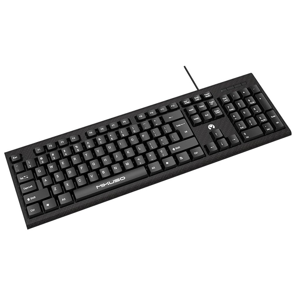 Clavier Filaire AZERTY Mikuso KB-049U - Noir