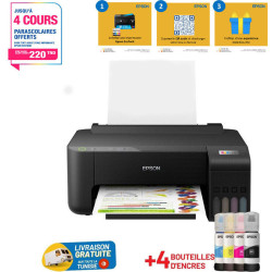 Imprimante Monofonction à réservoir intégré Epson ECOTANK L1250 / Wifi / Noir