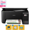 Imprimante Multifonction à réservoir intégré 3en1 couleur Epson ECOTANK L3251 / WiFi + 5 Bouteilles d'encre Epson Incluses