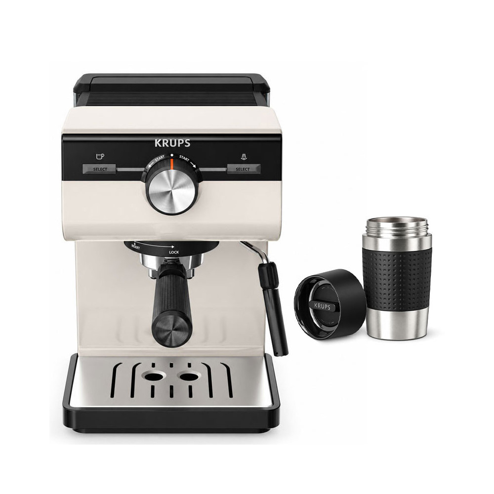 Machine à Café Expresso KRUPS Authentic 2 Litres / XP381B10 / Gris