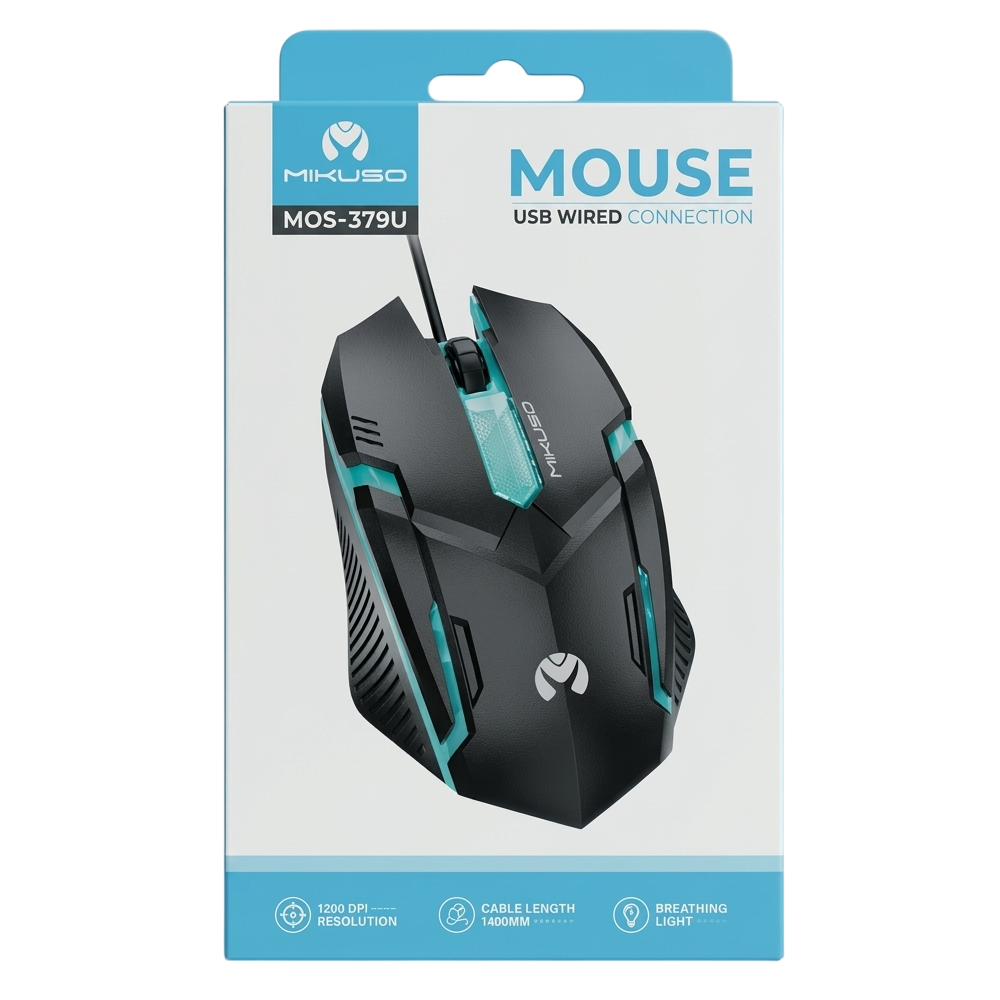 Souris Filaire MIKUSO RGB MOS-379U / Noir