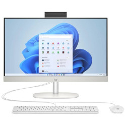 PC de Bureau All In One  HP AI 24-cr2023nk / Ultra 5 225U / 8 Go DDR5 / 512 Go SSD / Blanc