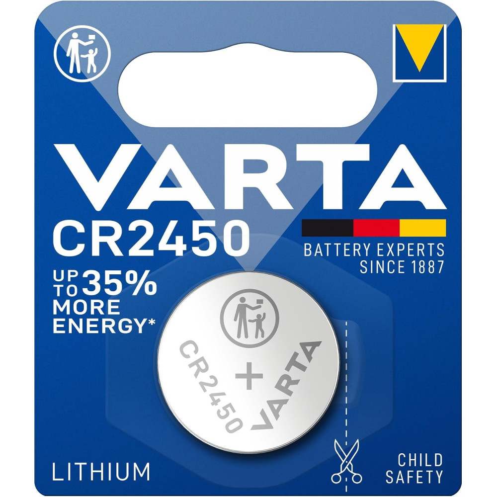 Pile bouton Lithium Varta CR2450 3V