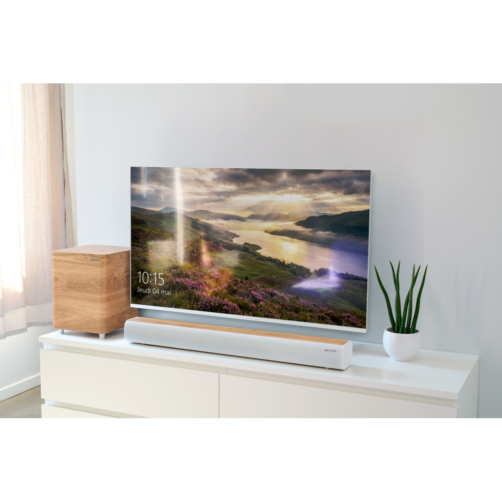 Barre De Son Bluetooth THOMSON COSY SB400BT 100 W RMS (300 W max) / Blanc/Bois
