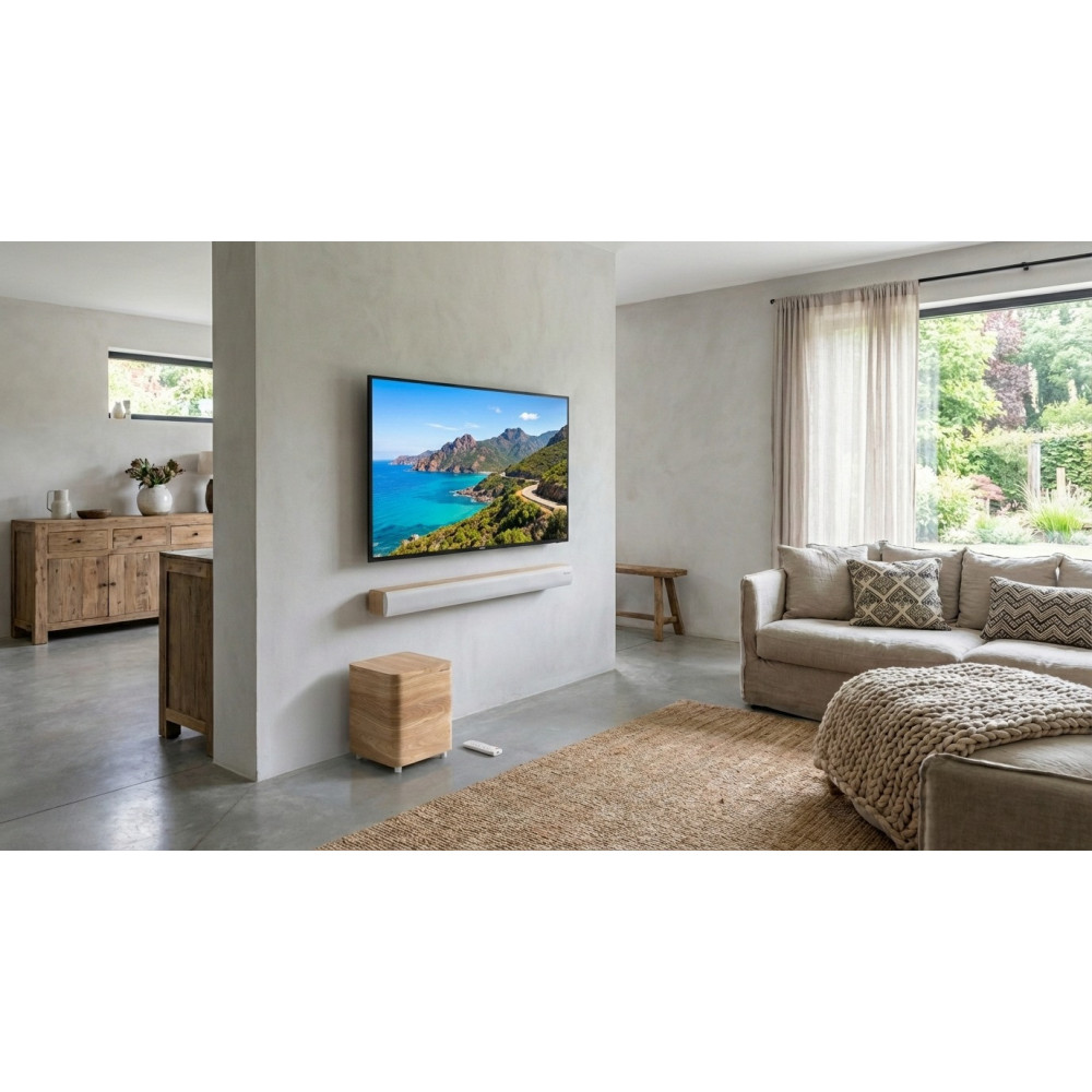 Barre De Son Bluetooth THOMSON COSY SB400BT 100 W RMS (300 W max) / Blanc/Bois