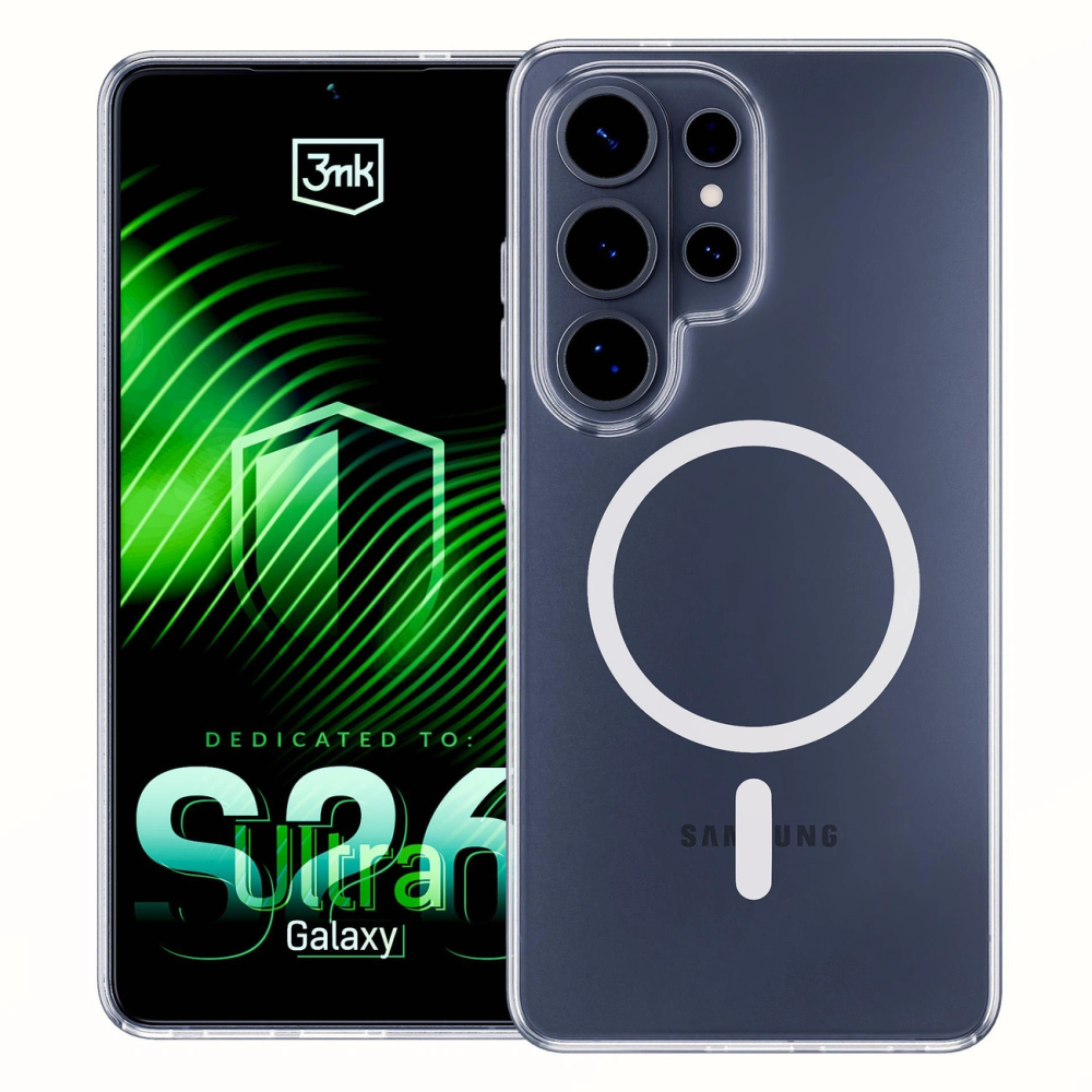 Étui magnétique transparent 3mk pour Samsung Galaxy S26 Ultra
