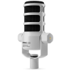 Microphone RODE dynamique polyvalent de diffusion Avec connectivité XLR et USB / Blanc