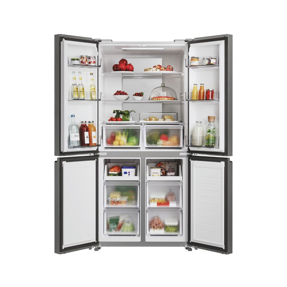 Réfrigérateur side by side CANDY 4 PORTES 467 Litres No Frost / CFQQ5T817EPS / silver