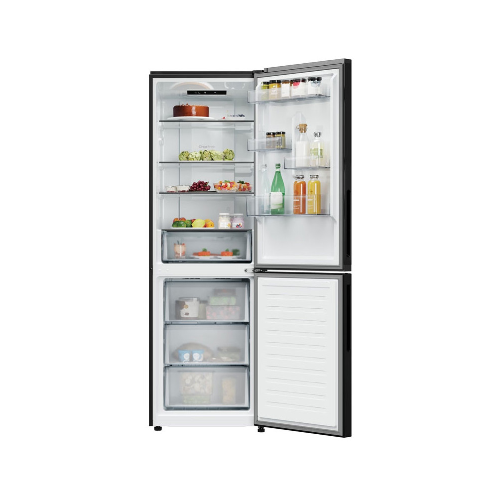 Réfrigérateur combiné CANDY 355 Litres No Frost / CNCQ2T618EBMA / Noir