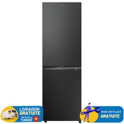 Réfrigérateur combiné CANDY 355 Litres No Frost / CNCQ2T618EBMA / Noir