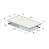 PLAQUE VITROCERAMIQUE FOCUS 5 Feux / 90CM / F-896X / Noir