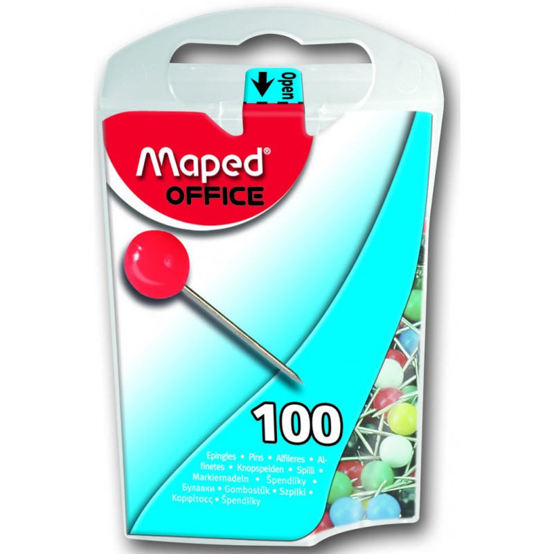 100x Epingles Memo Maped 5 mm