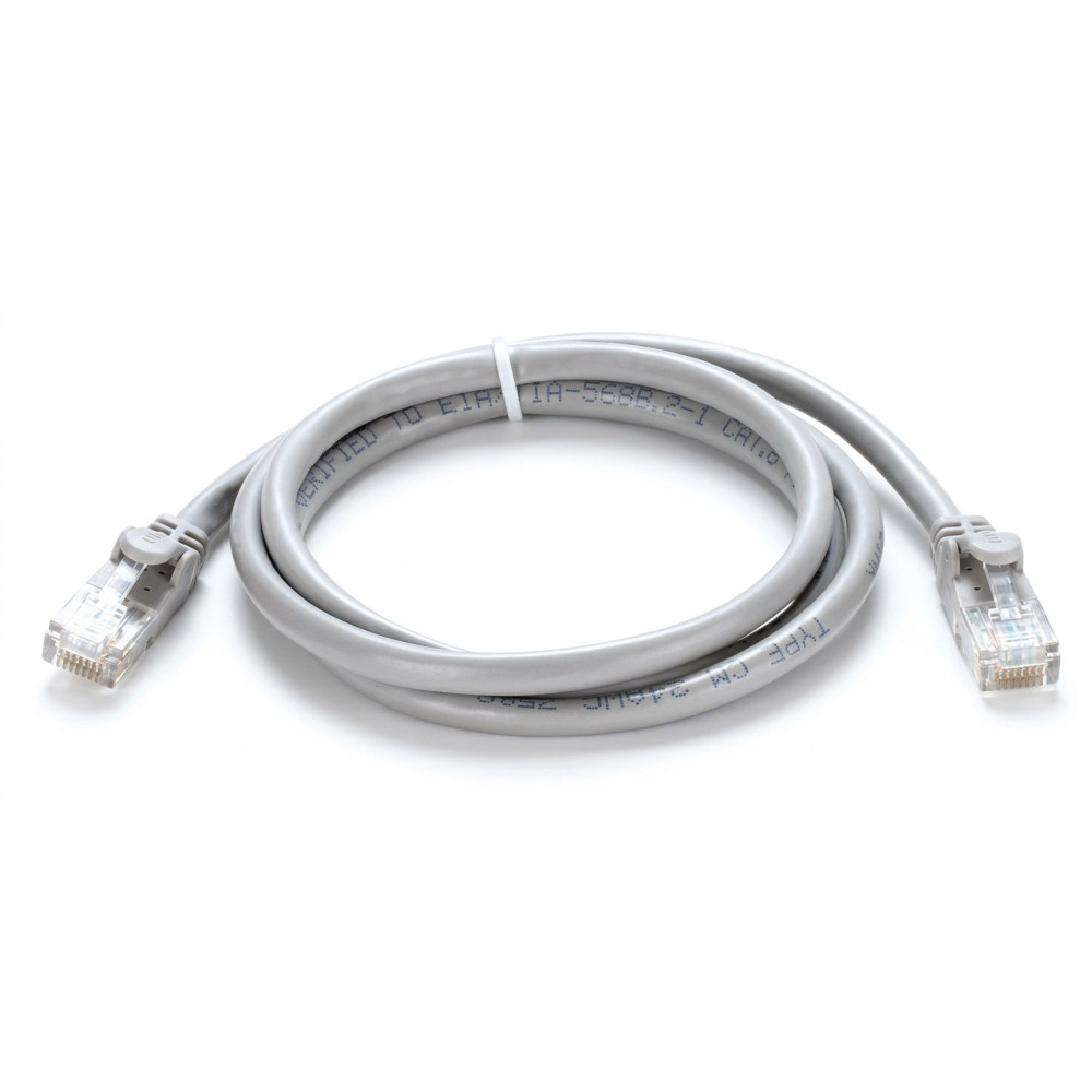 Câble RJ45 Cat6 UTP LSZH 24AWG 1M Gris