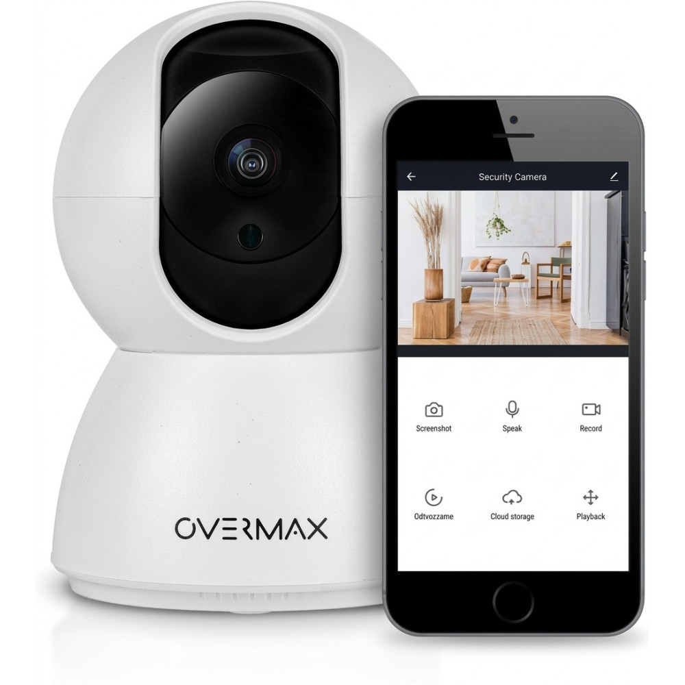 Caméra De Surveillance Intérieur Overmax IP Camspot 3.7 Pro Rotatif WiFi 2.5K / Blanc