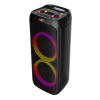 Haut Parleur sans fil ZQS-10209 / 2x 50W / 2x Micro Sans fil karaoké / Noir
