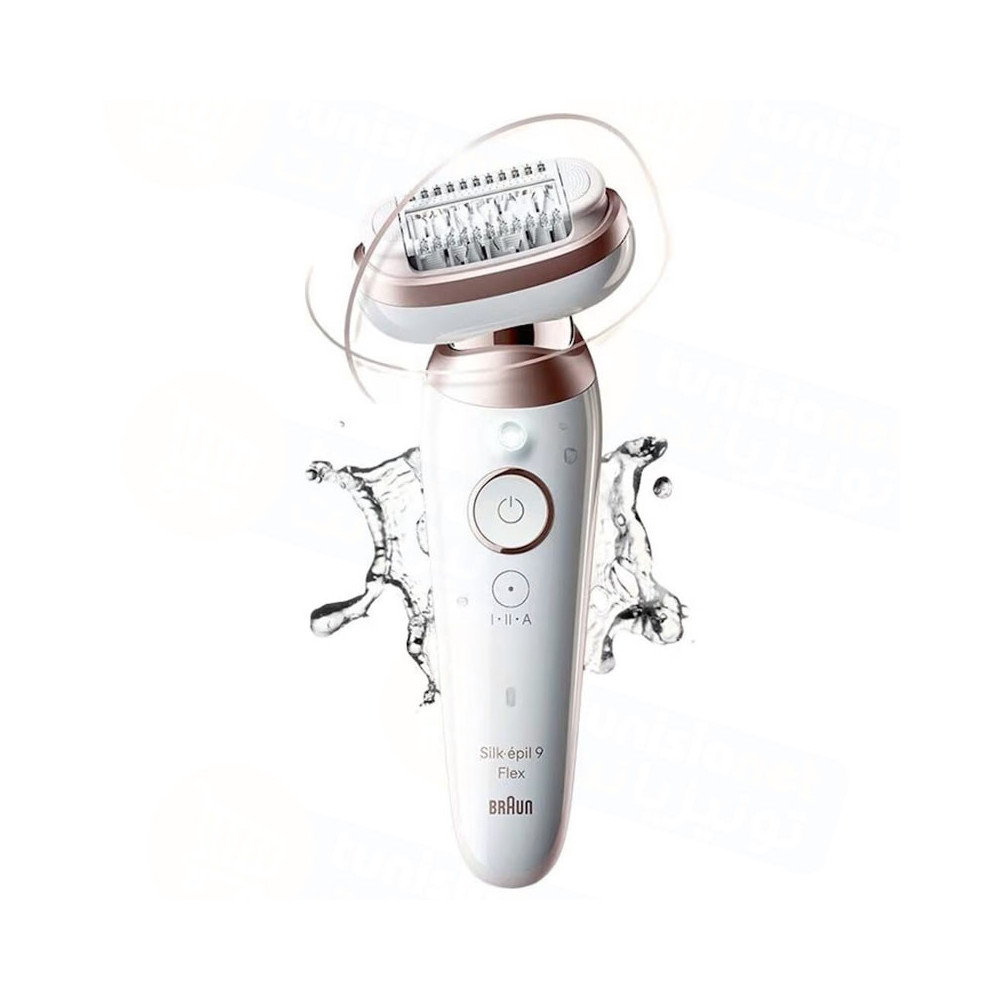 EPILATEUR BRAUN SILK EPIL9 WET & DRY / SES9-360-3D / Blanc et GOLD
