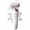 EPILATEUR BRAUN SILK EPIL9 WET & DRY / SES9-360-3D / Blanc et GOLD