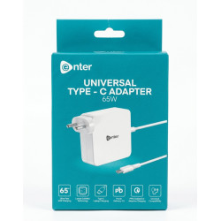 Chargeur PC Portable Adaptable Universel ENTER USB Type-C 65W
