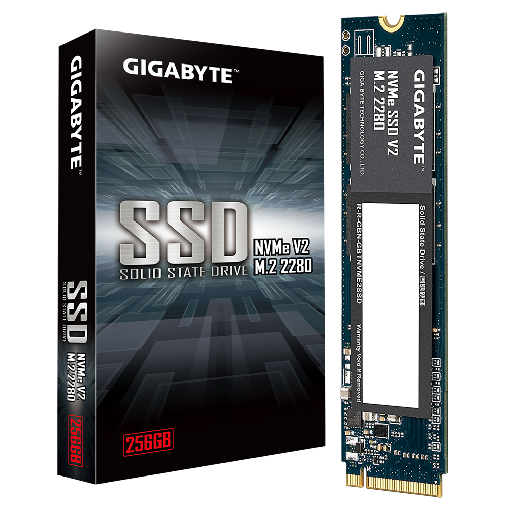 Disque Dur SSD Interne GIGABYTE NVME 256Go M.2 2280 PCI-E 3.0x 4