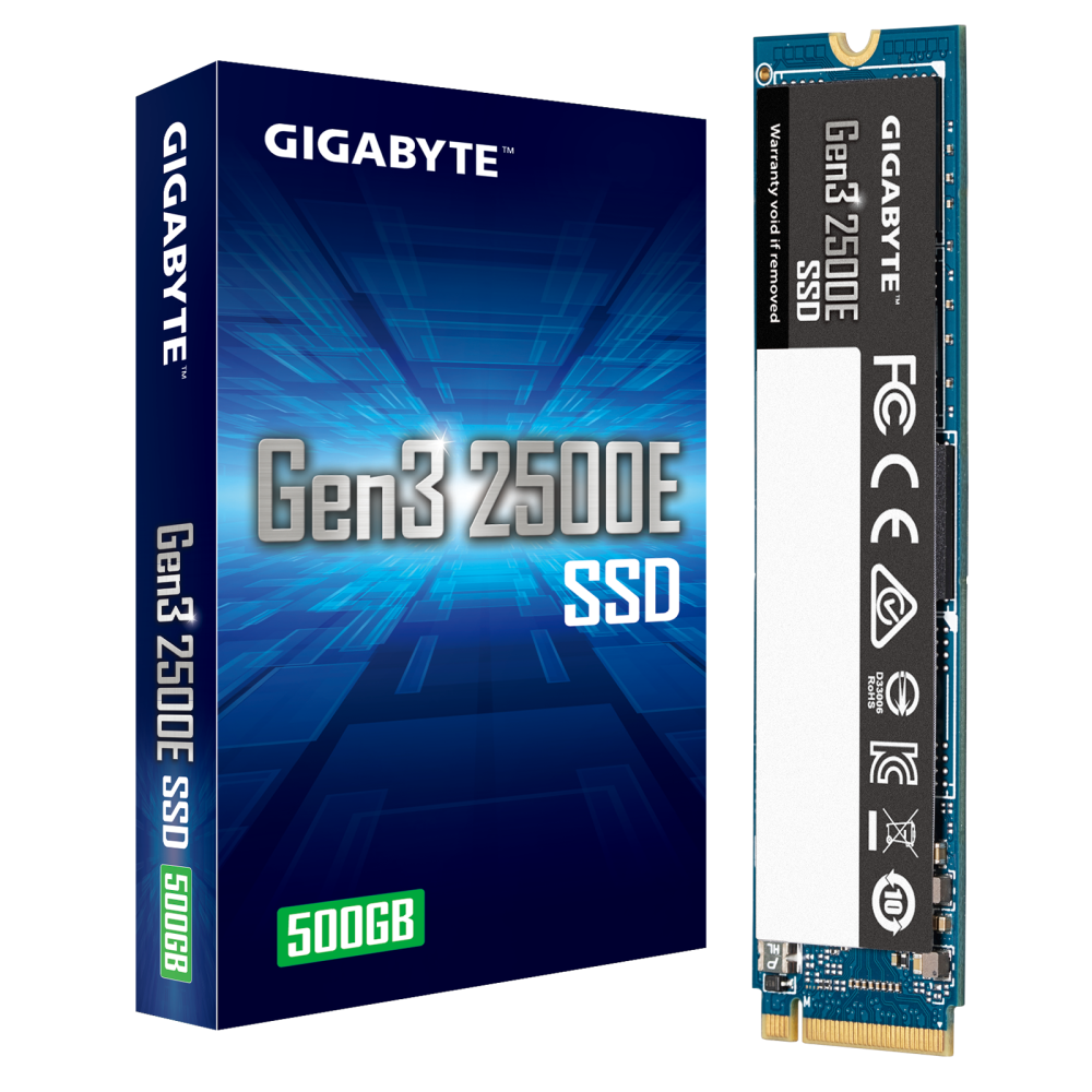 Disque Dur SSD Interne GIGABYTE NVME 500Go GEN3 RW(2300/1500)