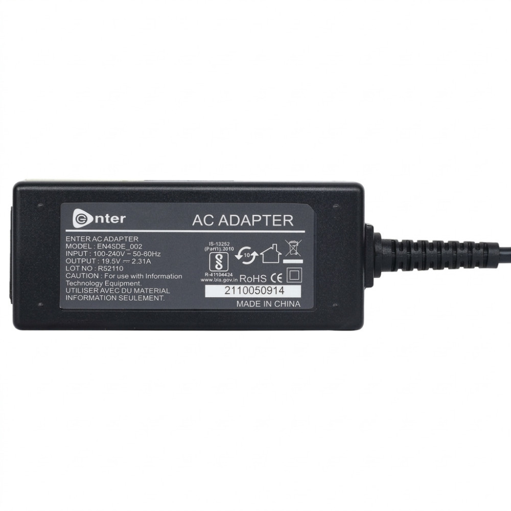 Chargeur Adaptable pour Pc portable DELL 19.5V / 2.31A / Petit Bec