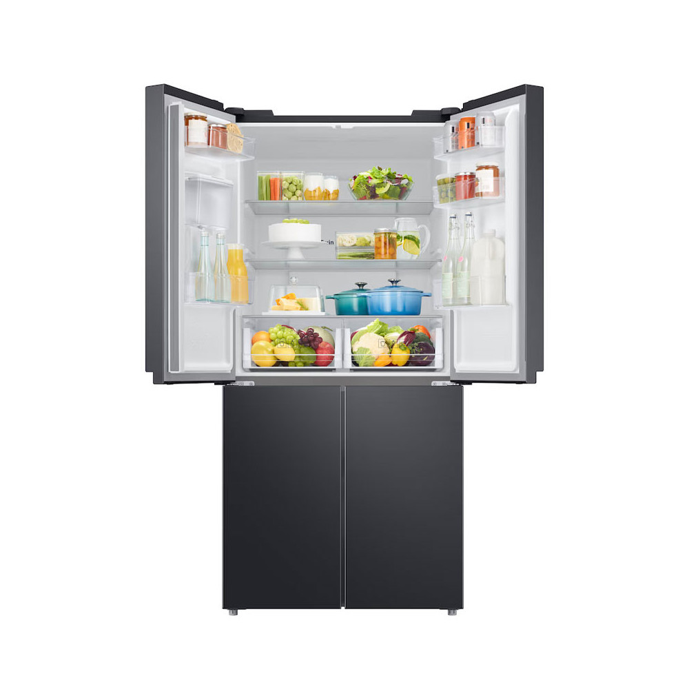 Réfrigérateur Side By Side SAMSUNG/ 4 Portes / 466 Litres No Frost / RF48A4010B4LV / Dark INOX avec Afficheur et Distributeur d'eau