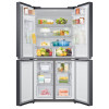 Réfrigérateur Side By Side SAMSUNG/ 4 Portes / 466 Litres No Frost / RF48A4010B4LV / Dark INOX avec Afficheur et Distributeur d'eau