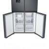 Réfrigérateur Side By Side SAMSUNG/ 4 Portes / 466 Litres No Frost / RF48A4010B4LV / Dark INOX avec Afficheur et Distributeur d'eau