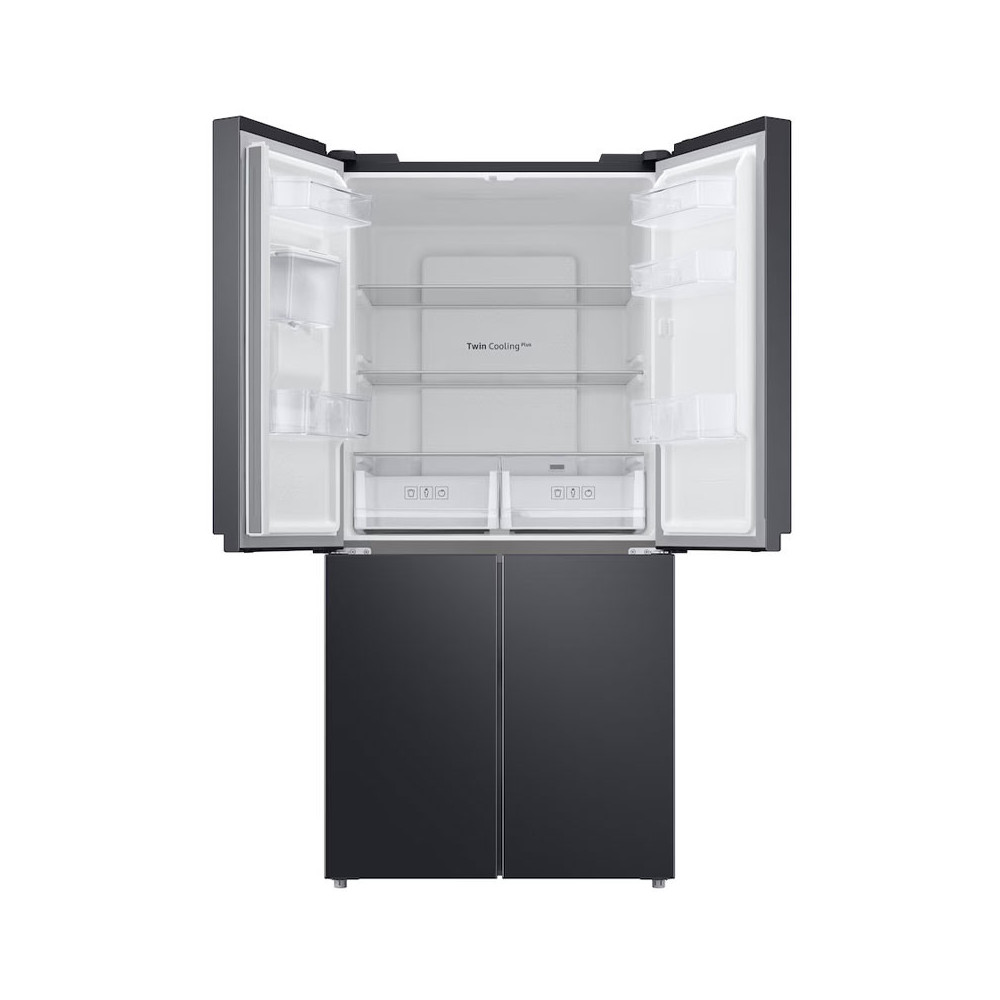 Réfrigérateur Side By Side SAMSUNG/ 4 Portes / 466 Litres No Frost / RF48A4010B4LV / Dark INOX avec Afficheur et Distributeur d'eau