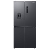 Réfrigérateur Side By Side SAMSUNG/ 4 Portes / 466 Litres No Frost / RF48A4010B4LV / Dark INOX avec Afficheur et Distributeur d'eau