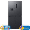 Réfrigérateur Side By Side SAMSUNG/ 4 Portes / 466 Litres No Frost / RF48A4010B4LV / Dark INOX avec Afficheur et Distributeur d'eau