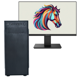 copie de Pc de bureau / Ryzen 3 5300G / Vega 6 / 8 Go / 500 Go Avec Écran Gaming REDRAGON THUGGA 21.5" Full HD VA / 120 Hz
