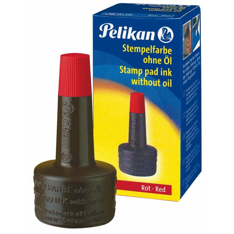 Encre à tampon encreur Pelikan 28 ml Rouge