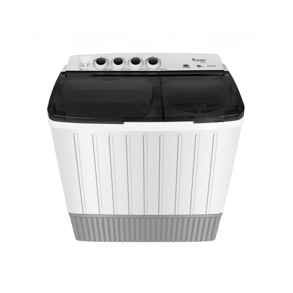 LAVE LINGE CONDOR TWIN TUBE SEMI-AUTO 13KG / Noir / WT13T1