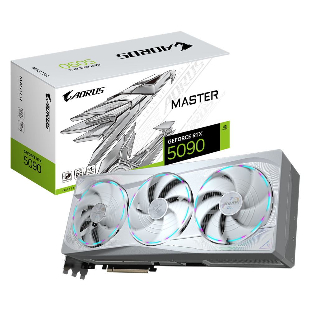 Carte graphique GIGABYTE AORUS NVIDIA GeForce RTX 5090 MASTER ICE / 32 Go GDDR7