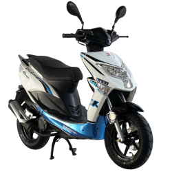 Scooter ZIMOTA EAGLE 49cc / Blanc et Bleu