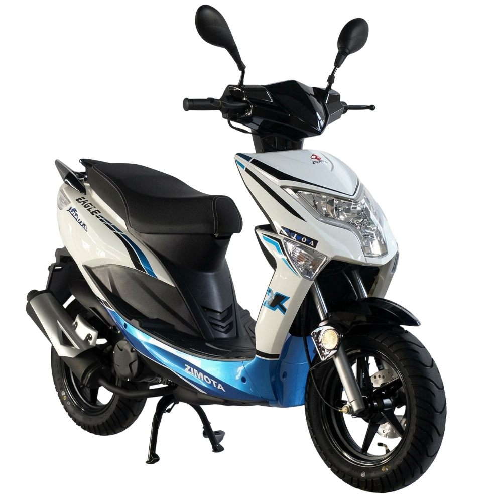 Scooter ZIMOTA EAGLE 49cc / Blanc et Bleu