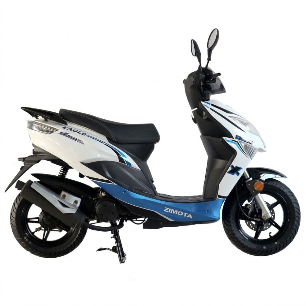 Scooter ZIMOTA EAGLE 49cc / Blanc et Bleu
