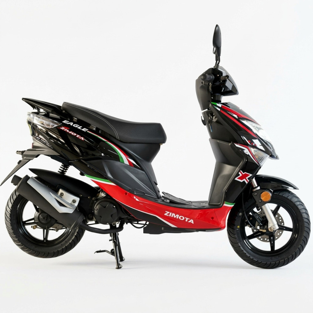 Scooter ZIMOTA EAGLE 49cc / Noir et Rouge