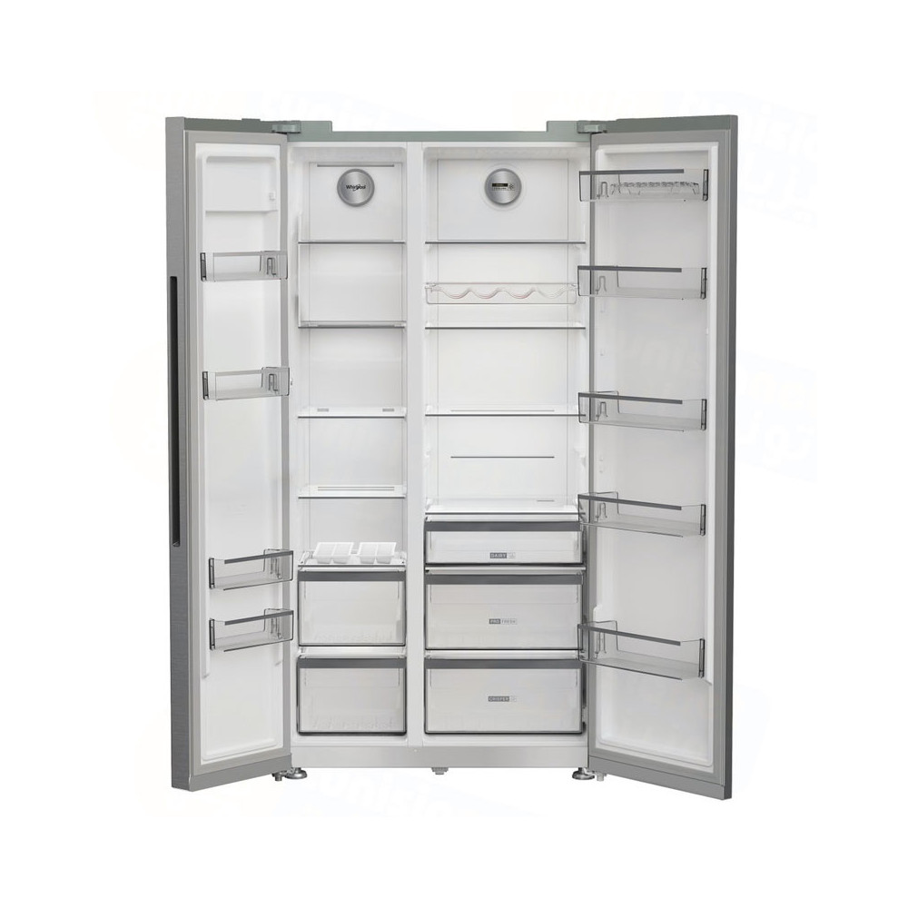 Réfrigérateur SIDE by SIDE WHIRLPOOL 558 Litres No Frost / WHG26592X4E / Silver