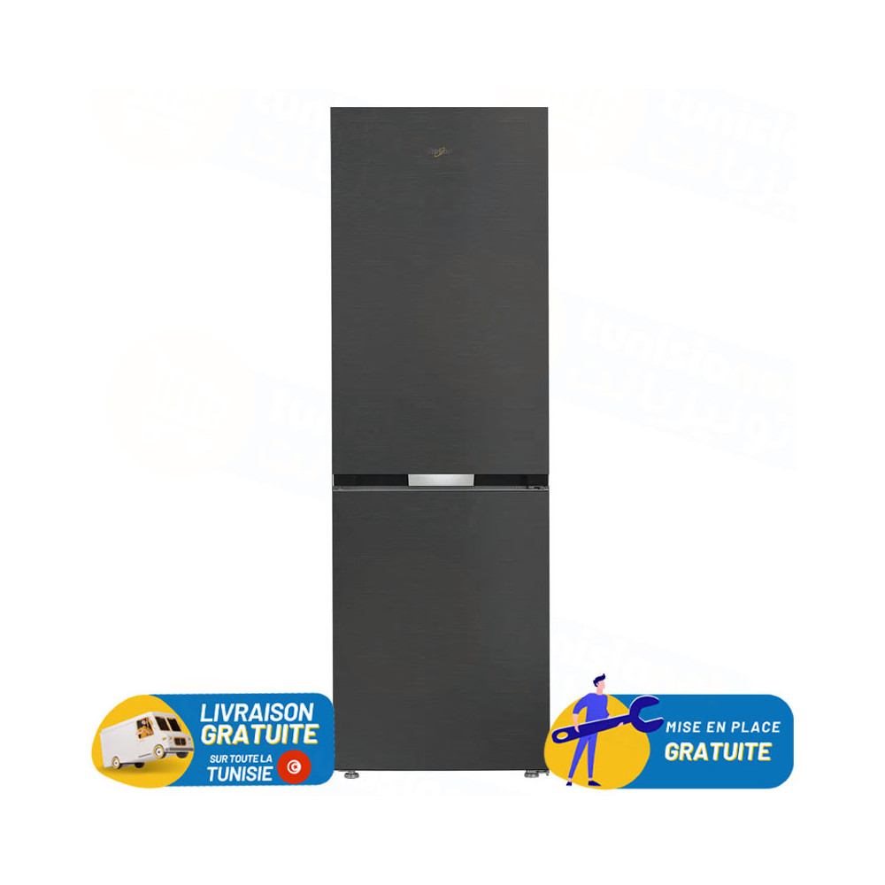 Réfrigérateur Combiné WHIRLPOOL 316 Litres No Frost / WHK25364XBR4E / Dark inox