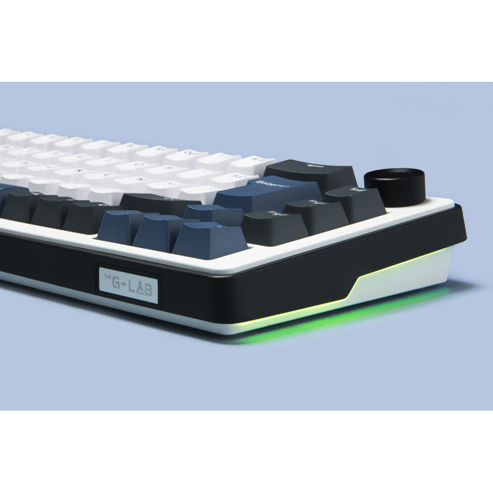 Clavier Mecanique gaming sans fil The G-LAB ELITE 200 BW TKL / Blanc/Noir