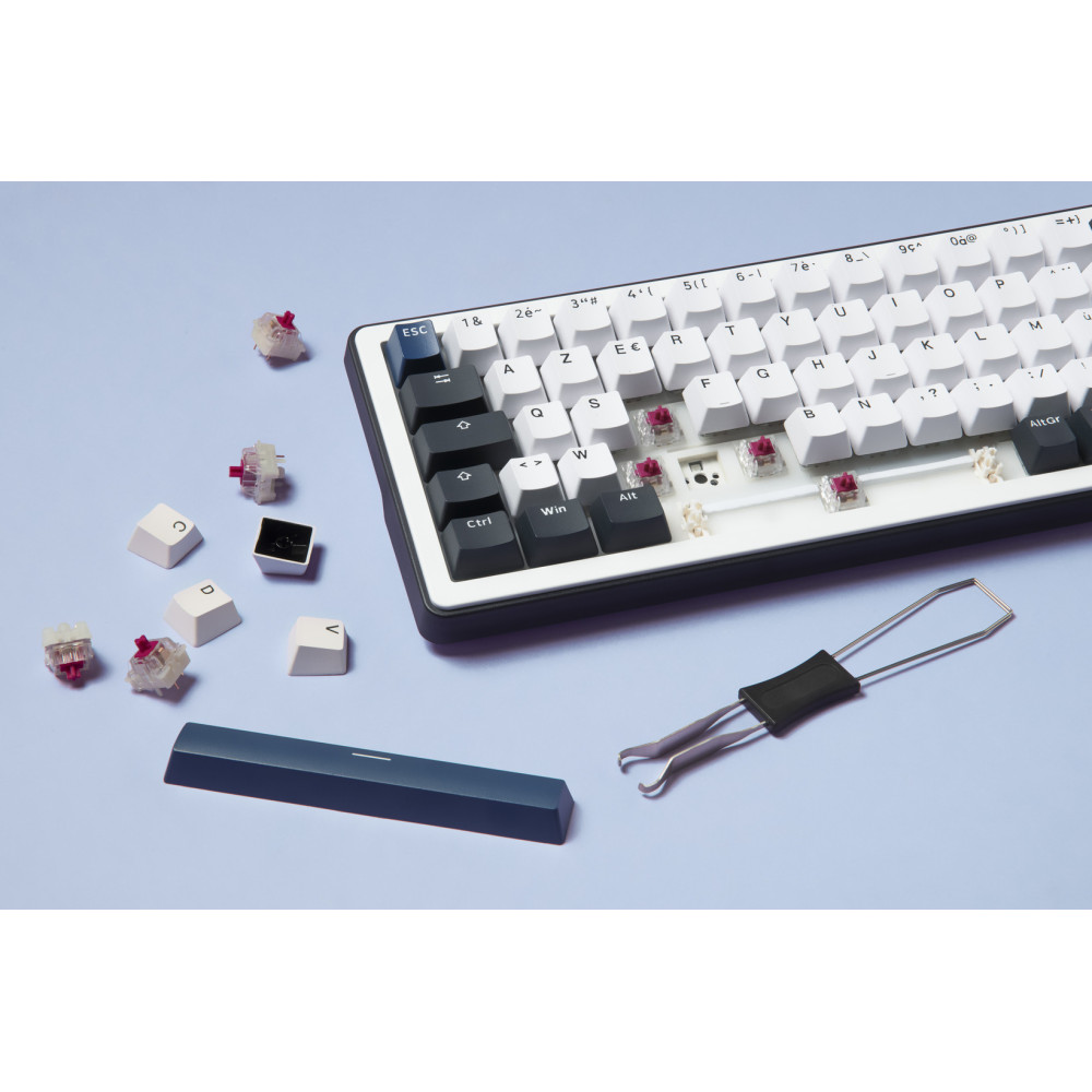 Clavier Mecanique gaming sans fil The G-LAB ELITE 200 BW TKL / Blanc/Noir