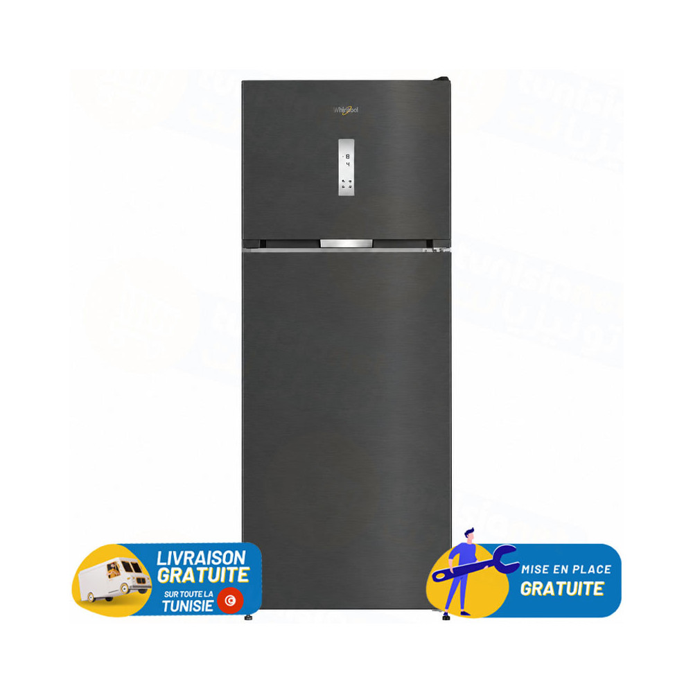 Réfrigérateur Whirlpool Double Porte 477 Litres No Frost / WHD26472WX4E / Dark Inox