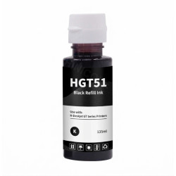 Bouteille d'encre Adaptable HP GT51 / 135ML / NOIR